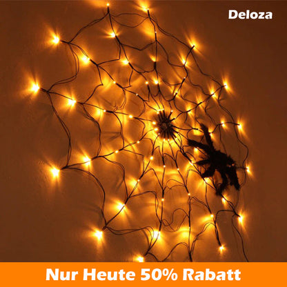 SpiderLight™ – Halloween Spider Web String Lights Decoration [50% Off]