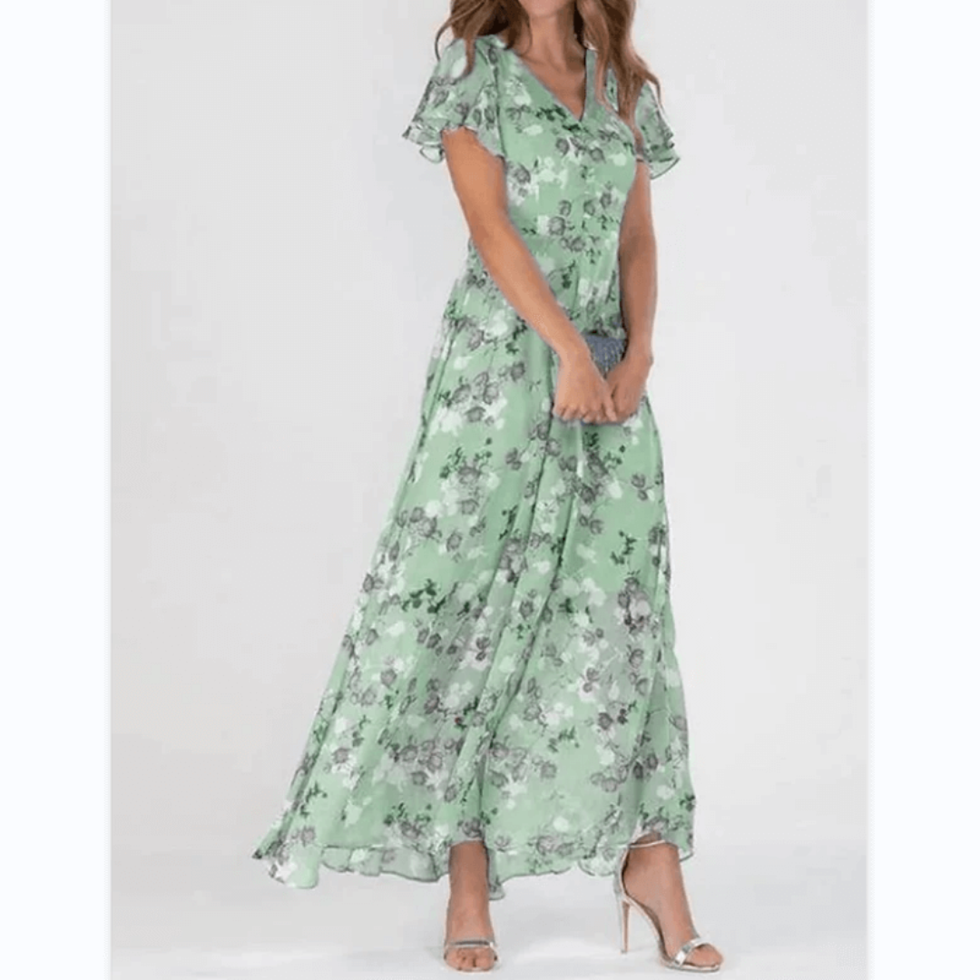 Light Floral Maxi Spring Dress