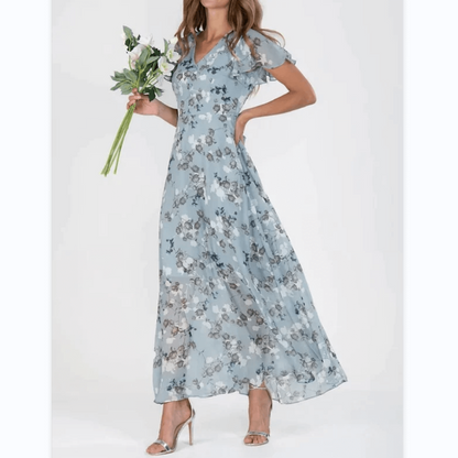 Light Floral Maxi Spring Dress