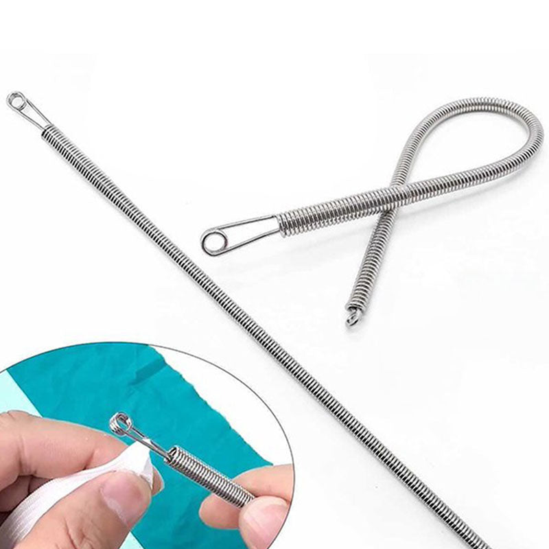 Stainless Steel Drawstring Threader Tool for Hoodies, Pants & Bags