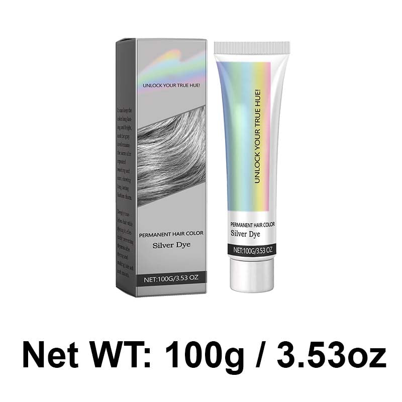 Silver Hair Color Cream – Ammonia-Free with Plant Extracts