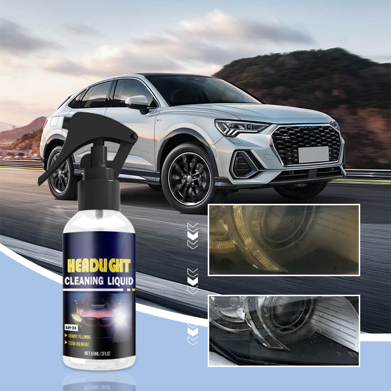 Headlight Restoration Cleaner for Cloudy & Yellowed Car Headlights