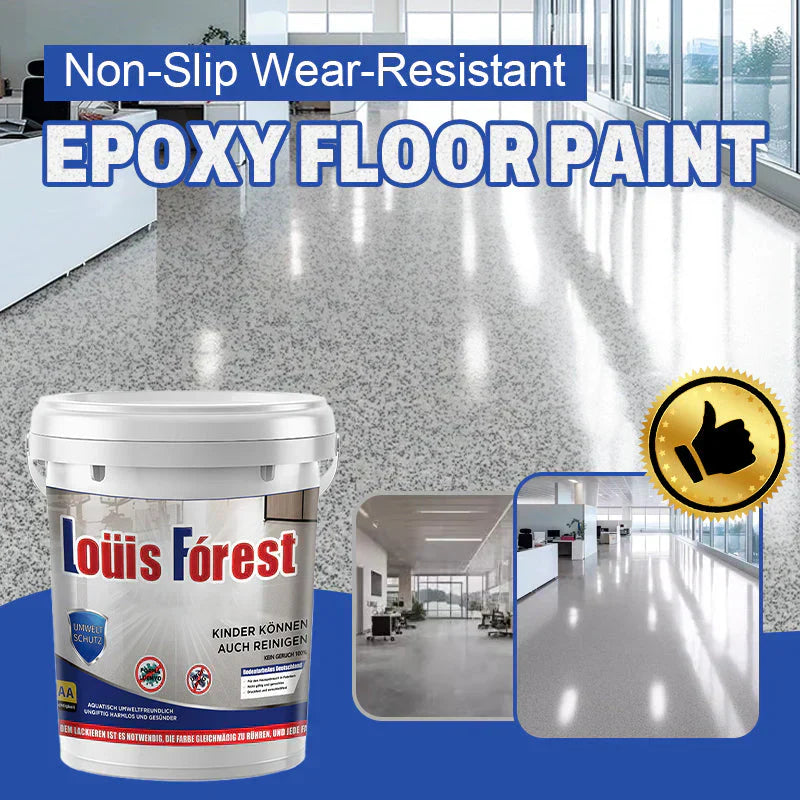 Non-Slip Waterproof Epoxy Floor Coating with High-Gloss Marble Effect