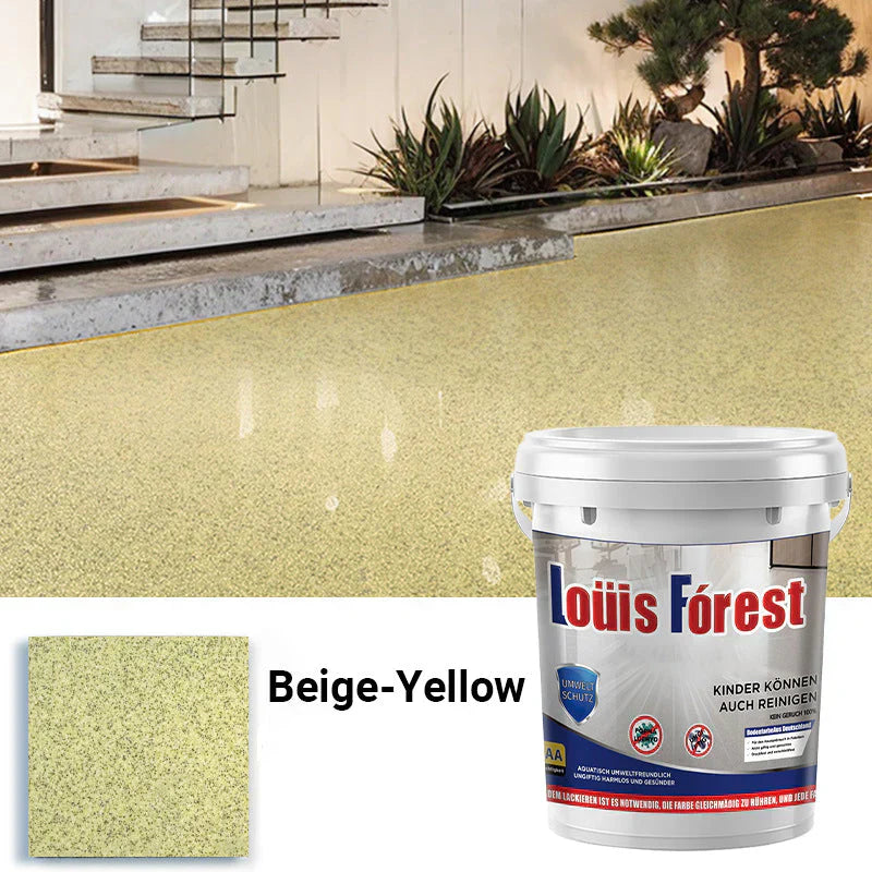Non-Slip Waterproof Epoxy Floor Coating with High-Gloss Marble Effect