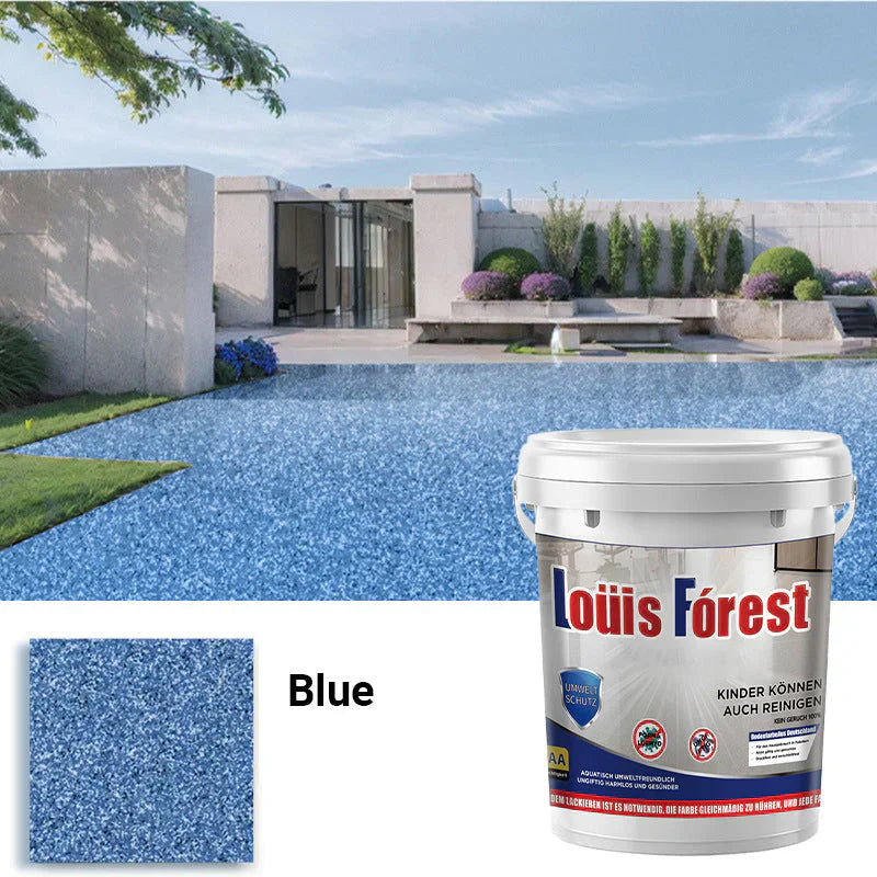 Non-Slip Waterproof Epoxy Floor Coating with High-Gloss Marble Effect