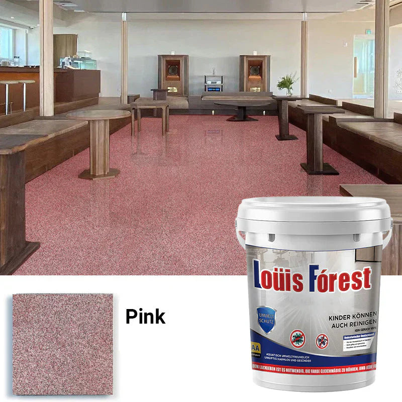 Non-Slip Waterproof Epoxy Floor Coating with High-Gloss Marble Effect