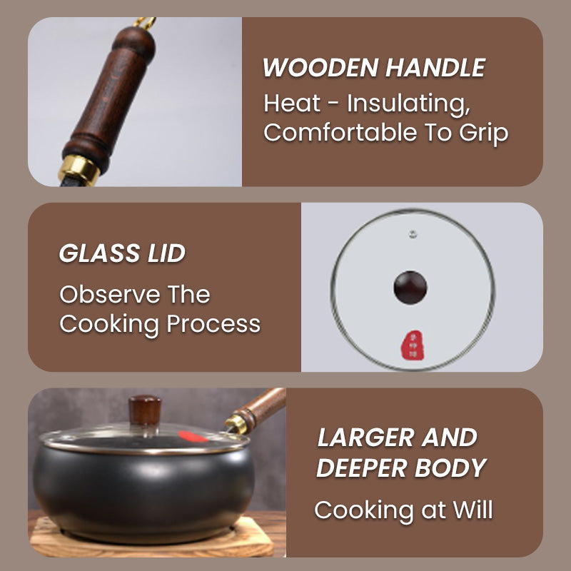 Cast Iron Pot 24 cm – 4.5 L Dutch Oven for All Heat Sources