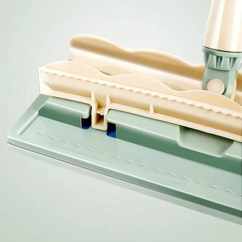 Telescopic Floor Mop with 360° Rotating Head and Microfiber Pad