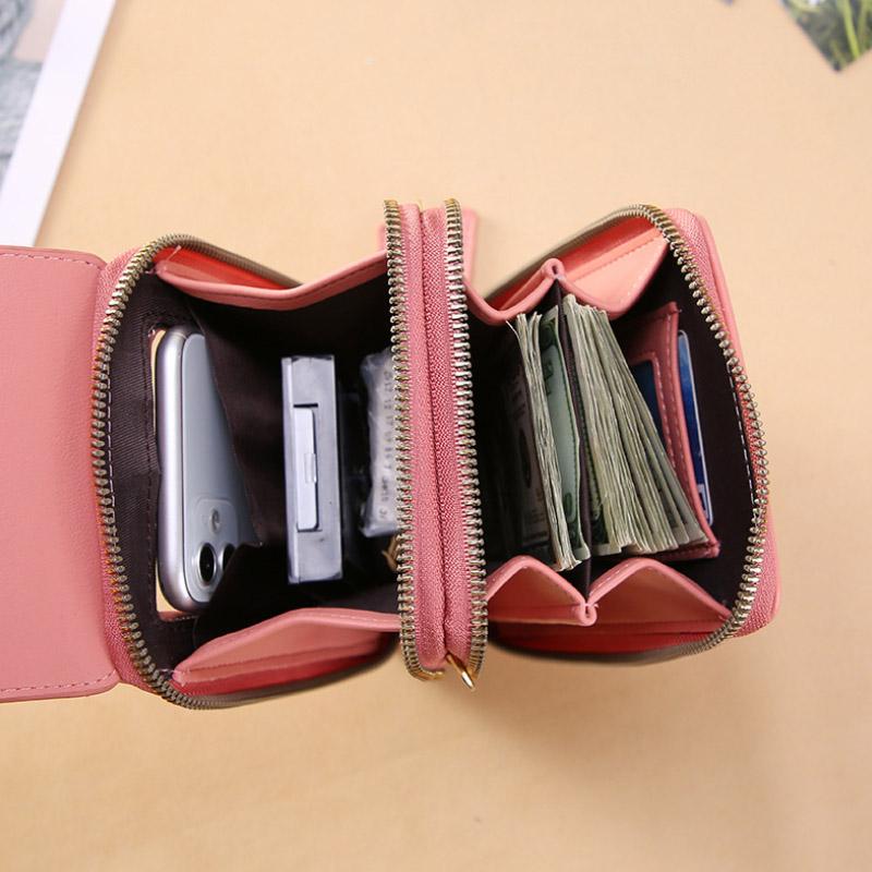Women's Touchscreen Phone Messenger Bag – Compact Crossbody Shoulder Purse
