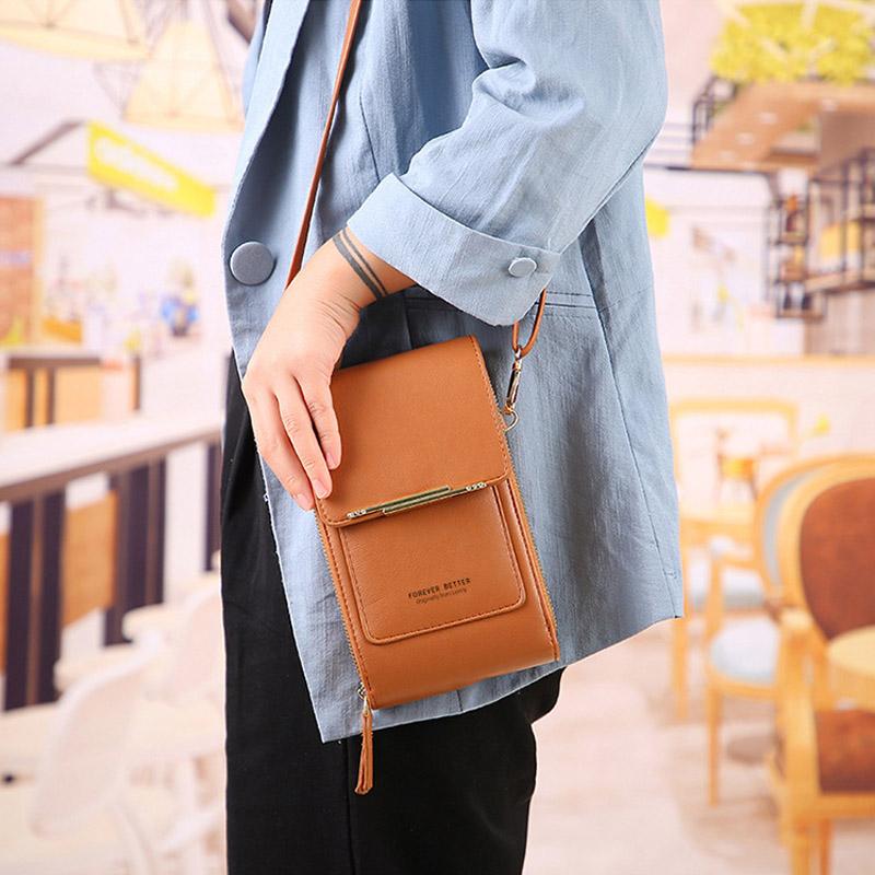 Women's Touchscreen Phone Messenger Bag – Compact Crossbody Shoulder Purse