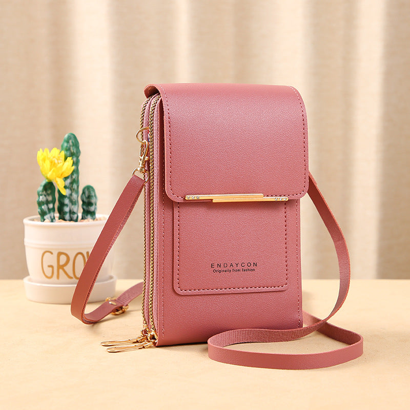 Women's Touchscreen Phone Messenger Bag – Compact Crossbody Shoulder Purse