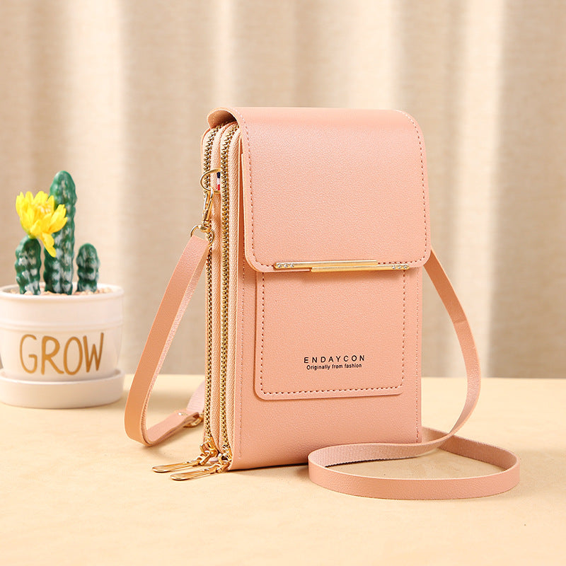 Women's Touchscreen Phone Messenger Bag – Compact Crossbody Shoulder Purse