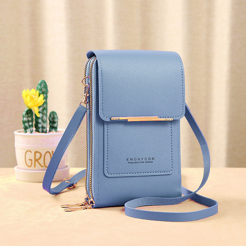 Women's Touchscreen Phone Messenger Bag – Compact Crossbody Shoulder Purse