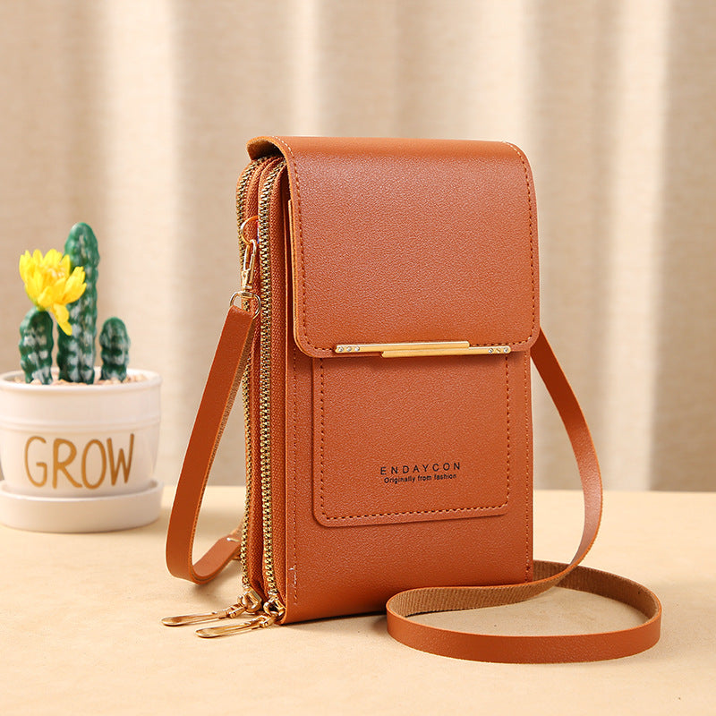 Women's Touchscreen Phone Messenger Bag – Compact Crossbody Shoulder Purse