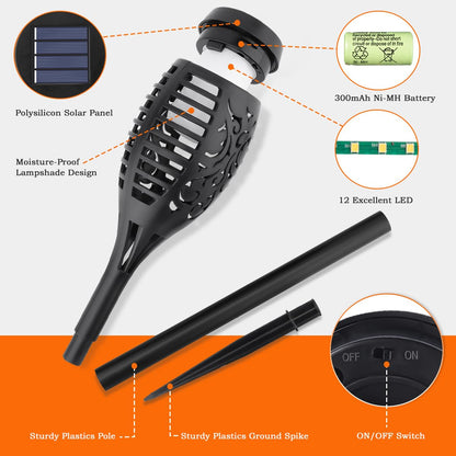 SolarTorch – Warm Solar Lighting for Your Garden [50% Off]