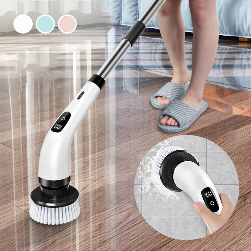 9-in-1 Electric Cleaning Brush with Interchangeable Heads for Home