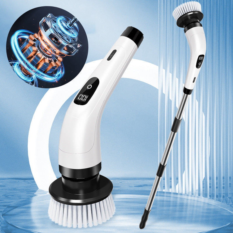 9-in-1 Electric Cleaning Brush with Interchangeable Heads for Home