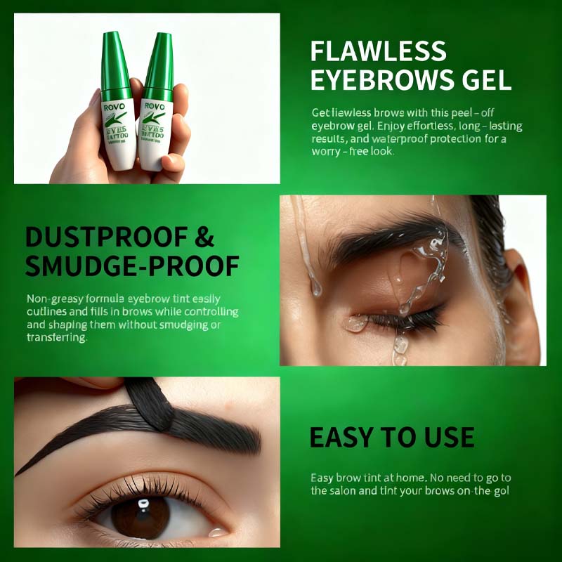 Peel-Off Eyebrow Gel – Waterproof Long-Lasting Brow Tint Up to 5 Days