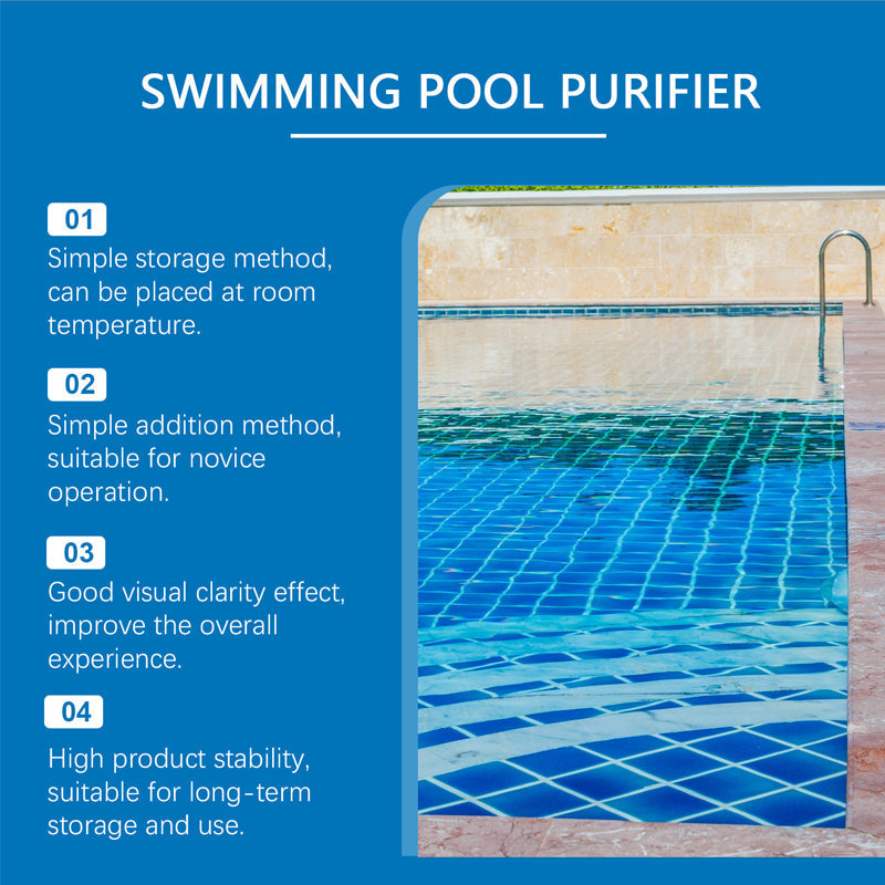 Pool Water Clarifier Liquid for Algae Removal & Clear Water