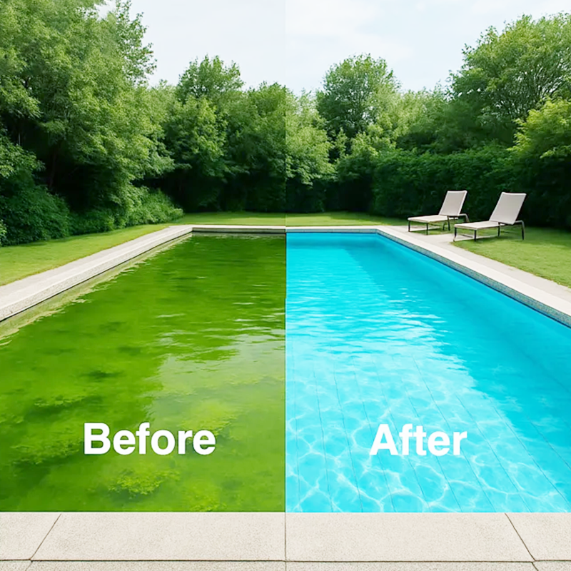 Pool Water Clarifier Liquid for Algae Removal & Clear Water