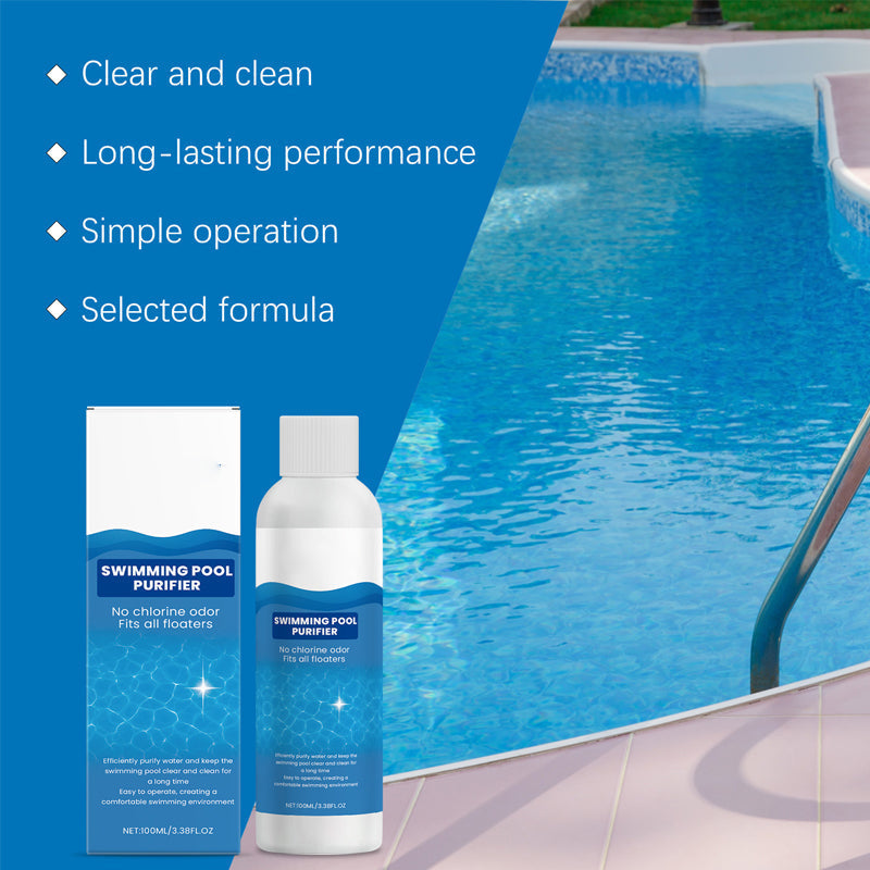 Pool Water Clarifier Liquid for Algae Removal & Clear Water