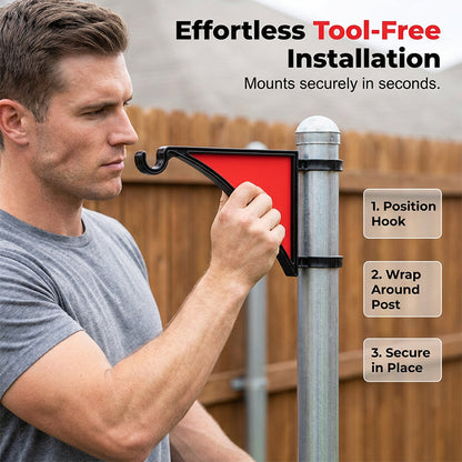 GardenFence – Versatile Fence Post Hook for Effortless Garden Decoration [50% Discount]
