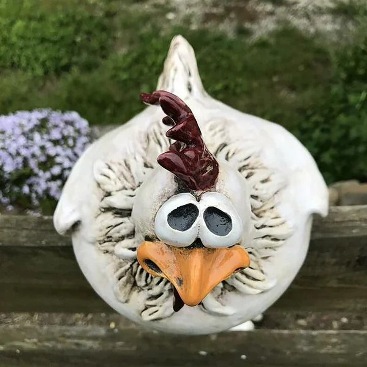 HappyChicken™ Resin Garden Chicken Ornament — 50% Off