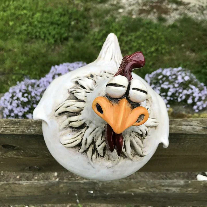 HappyChicken™ Resin Garden Chicken Ornament — 50% Off