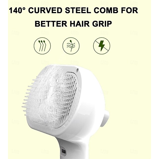 Soft Pet Grooming Brush with Water Spray for Dogs & Cats