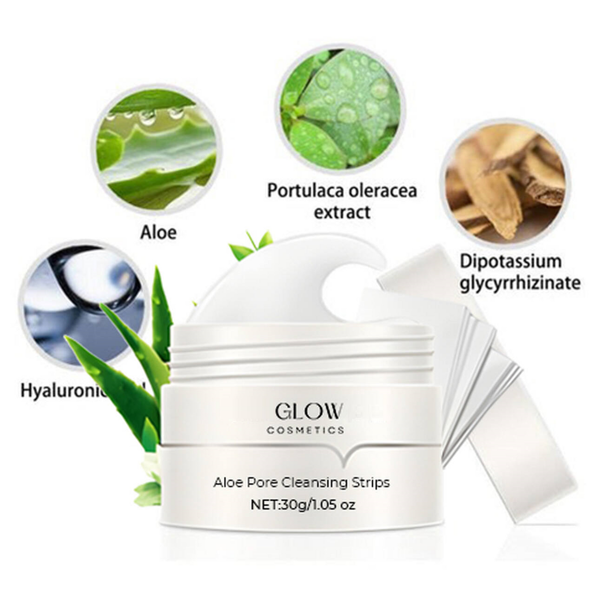 Pore Cleansing Patches with Activated Charcoal & Aloe Vera – 2x 20 Pieces