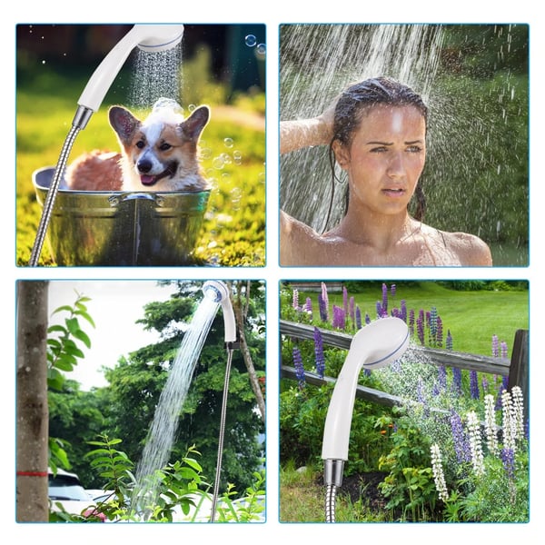 Portable Outdoor Shower with Rechargeable Pump – 2.2L Tank for Camping & Hiking