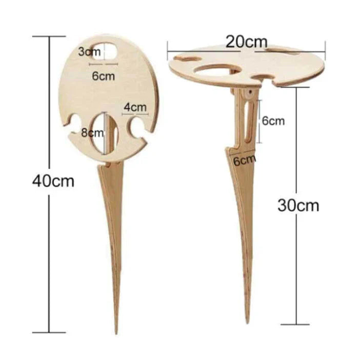 WineTable™ Portable Foldable Wine Picnic Table [50% Off]