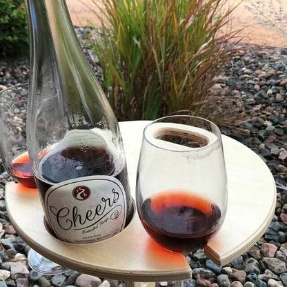 WineTable™ Portable Foldable Wine Picnic Table [50% Off]