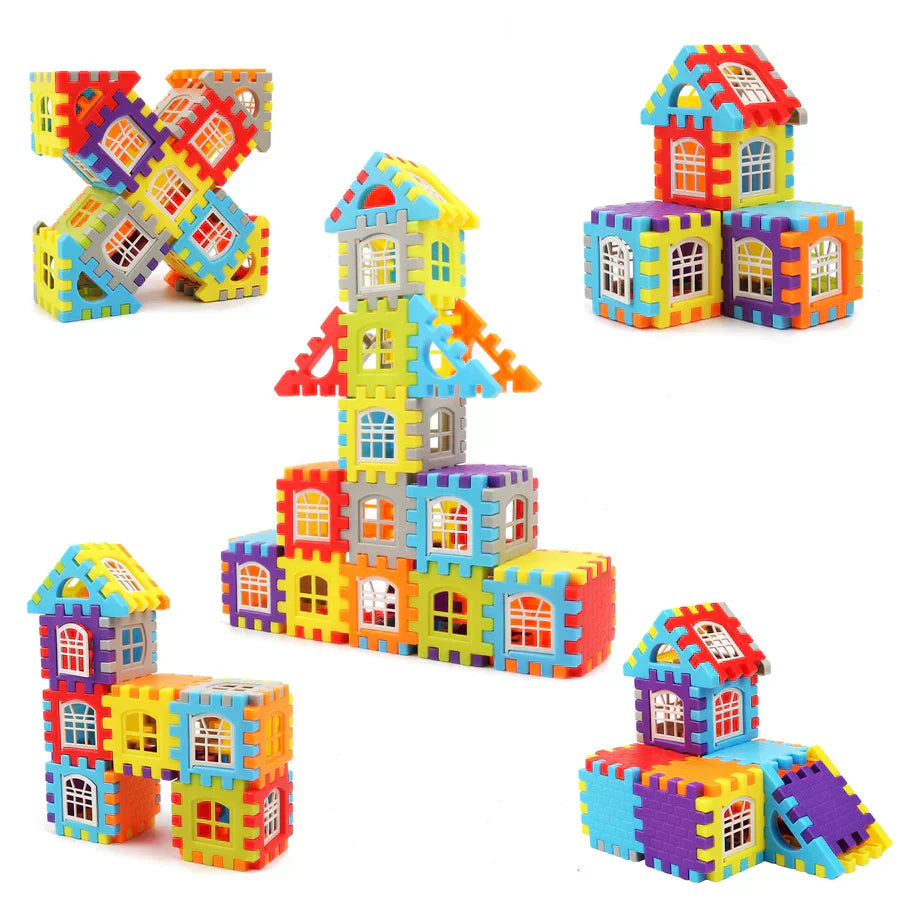 Montessori Creative Building Blocks Set for Kids – 48 Pieces BPA-Free