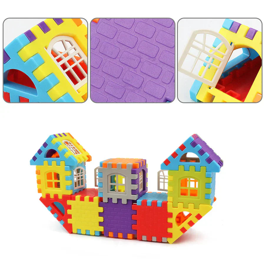 Montessori Creative Building Blocks Set for Kids – 48 Pieces BPA-Free
