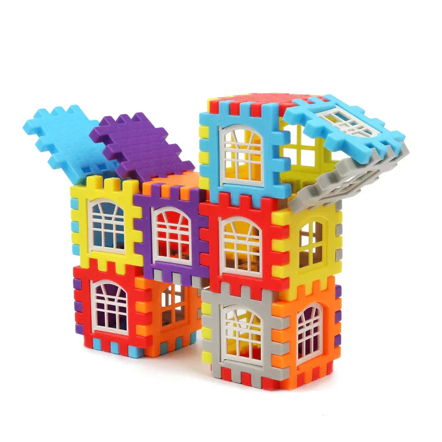 Montessori Creative Building Blocks Set for Kids – 48 Pieces BPA-Free