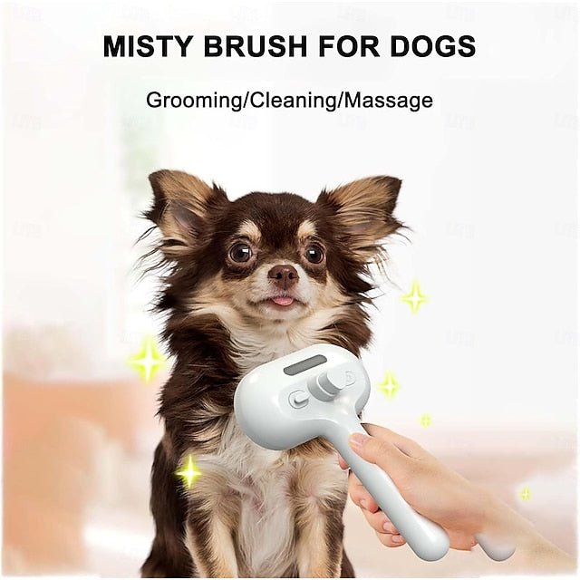 Pet Grooming Brush with Water Mist Spray for Dogs and Cats
